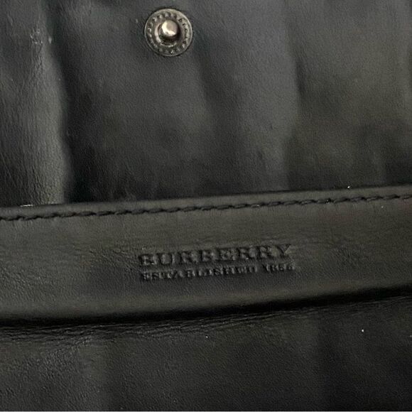 BURBERRY Nova Check Pvc/Patent Leather Wallet to Crossbody Bag 💼 - Picture 6 of 17